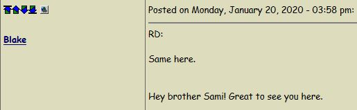 Welcome Sami