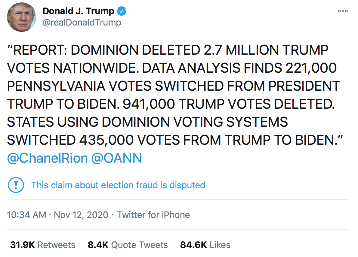 President Trump on Election Fraud