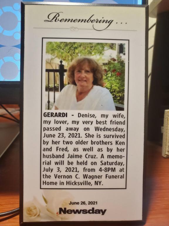Denise's Obituary