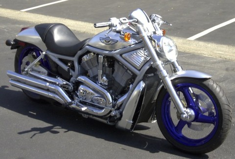 V-Rod with Buell tuber wheels