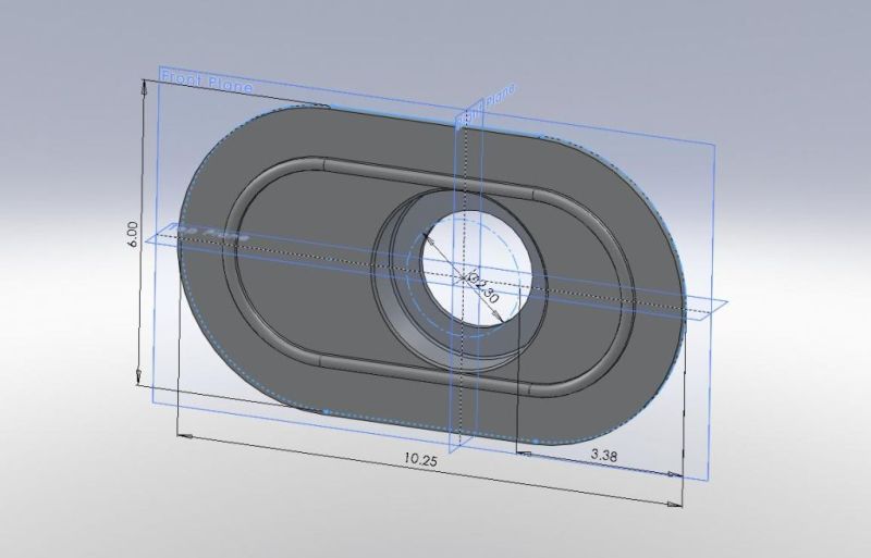 S2 air filter backing plate - CAD screen shot