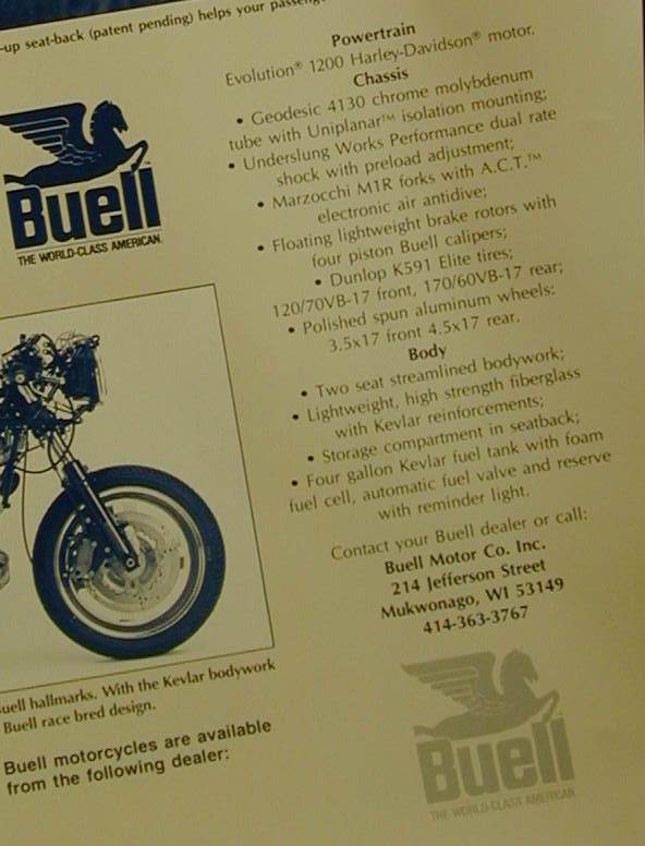 Courtesy of your friends at Buell MOTOR Company