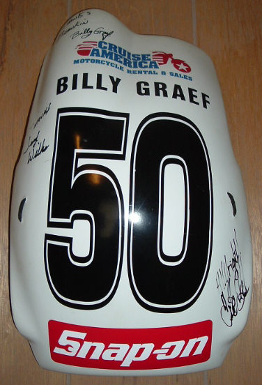 Billy Graef number plate