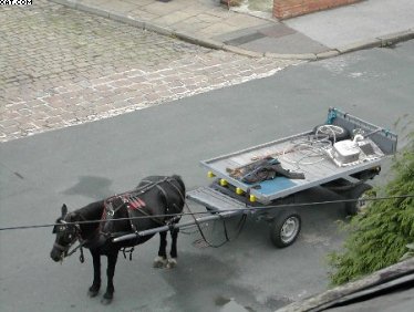 modern day rag and bone mans horse and cart