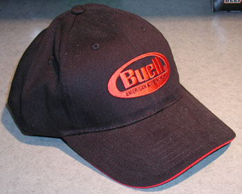 Buell Cap, Black with Red Logo