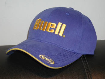 Cap, Yellow with Blue Buell Logo