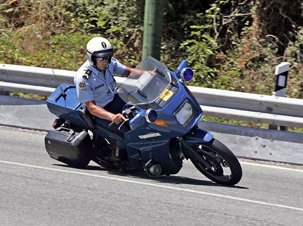 Tour de France police escort