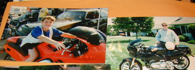 THEN with 1989 (Red) and 1990 (Black) Buell RS-1200's
