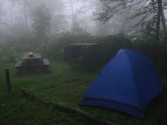Campsite in Smoky Mountain Nat. Park complete with Bear Box
