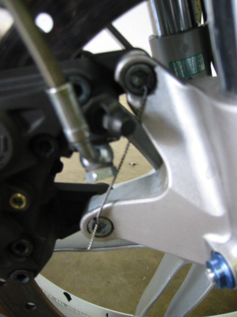 Front Caliper Bolt Safety Wiring