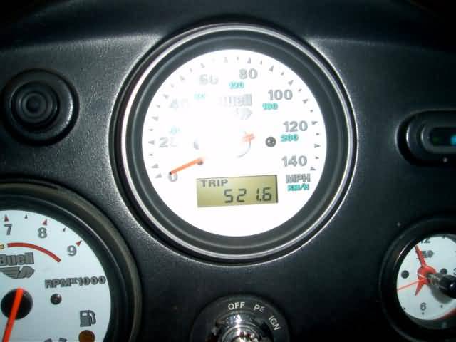 odometer showing 500+ miles