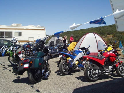 Camping Area and bike resting zone