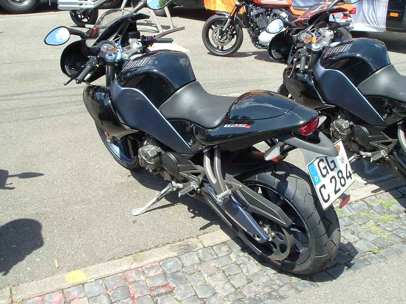 1125R with a German number plate