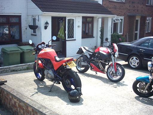 Picture of my buell and a mates s1
